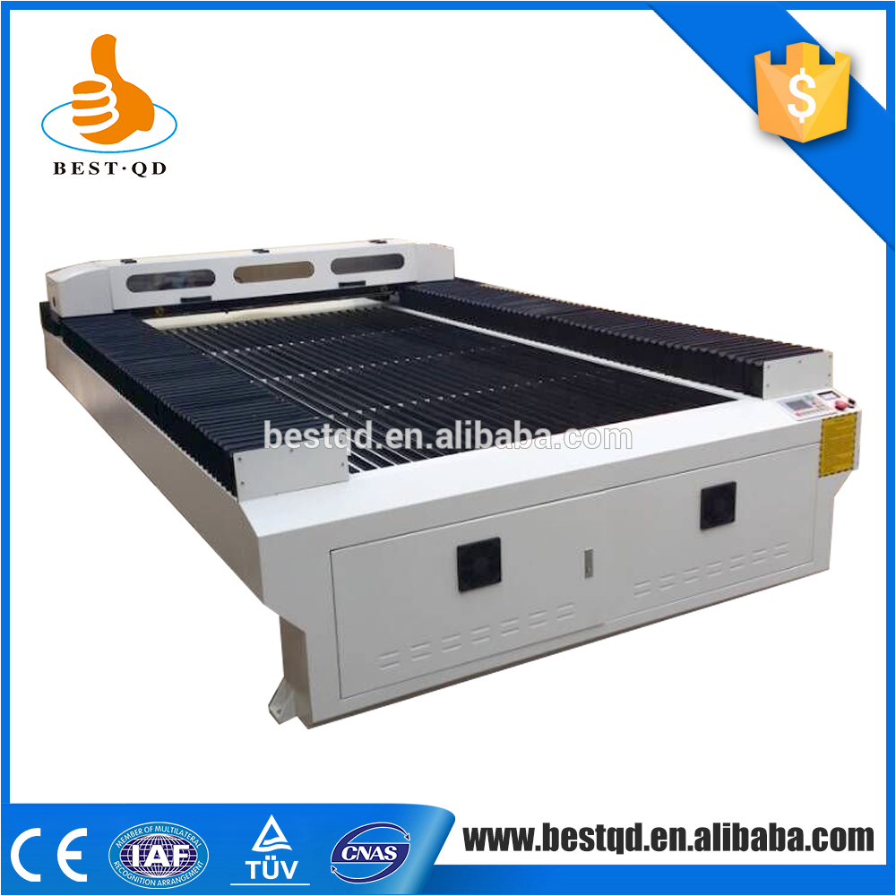 China Alibaba flat bed textile co2 jeans cloth laser cutting machine